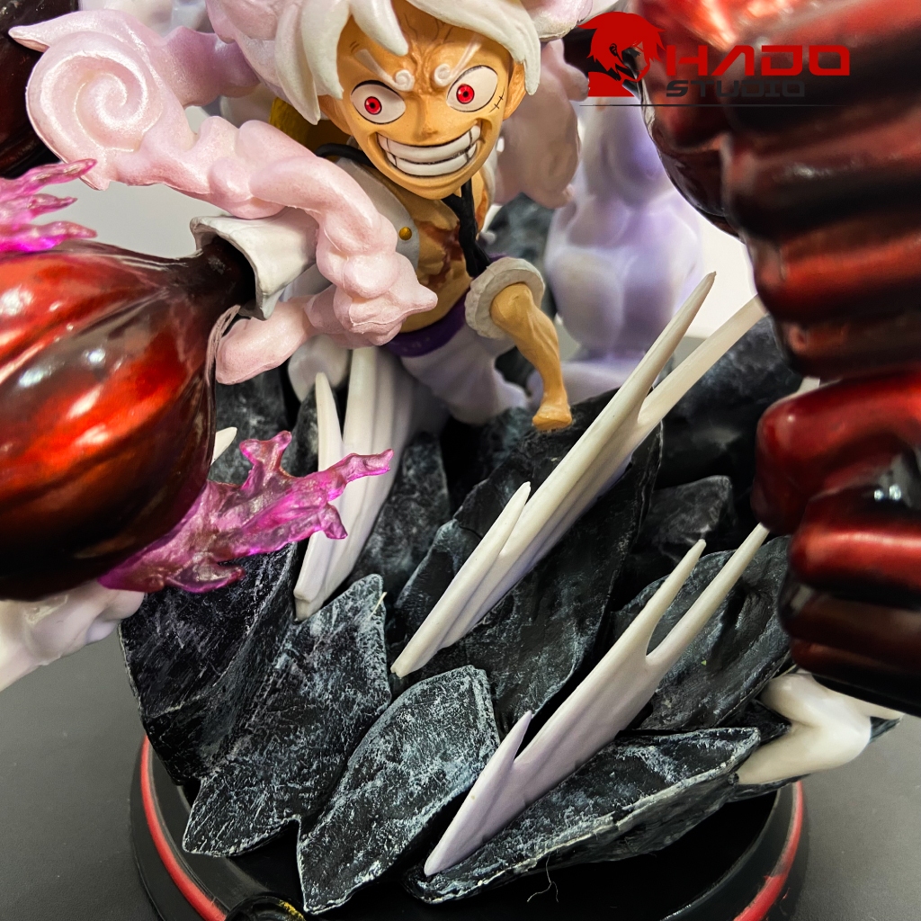 Mô hình Luffy Gear 5, One Piece, 5 tay chiến đấu, cao 15cm