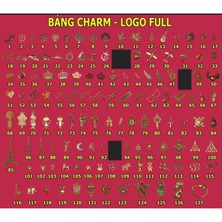 Charm Gắn Da - Charm Làm Vòng Đeo Tay charm trang trí