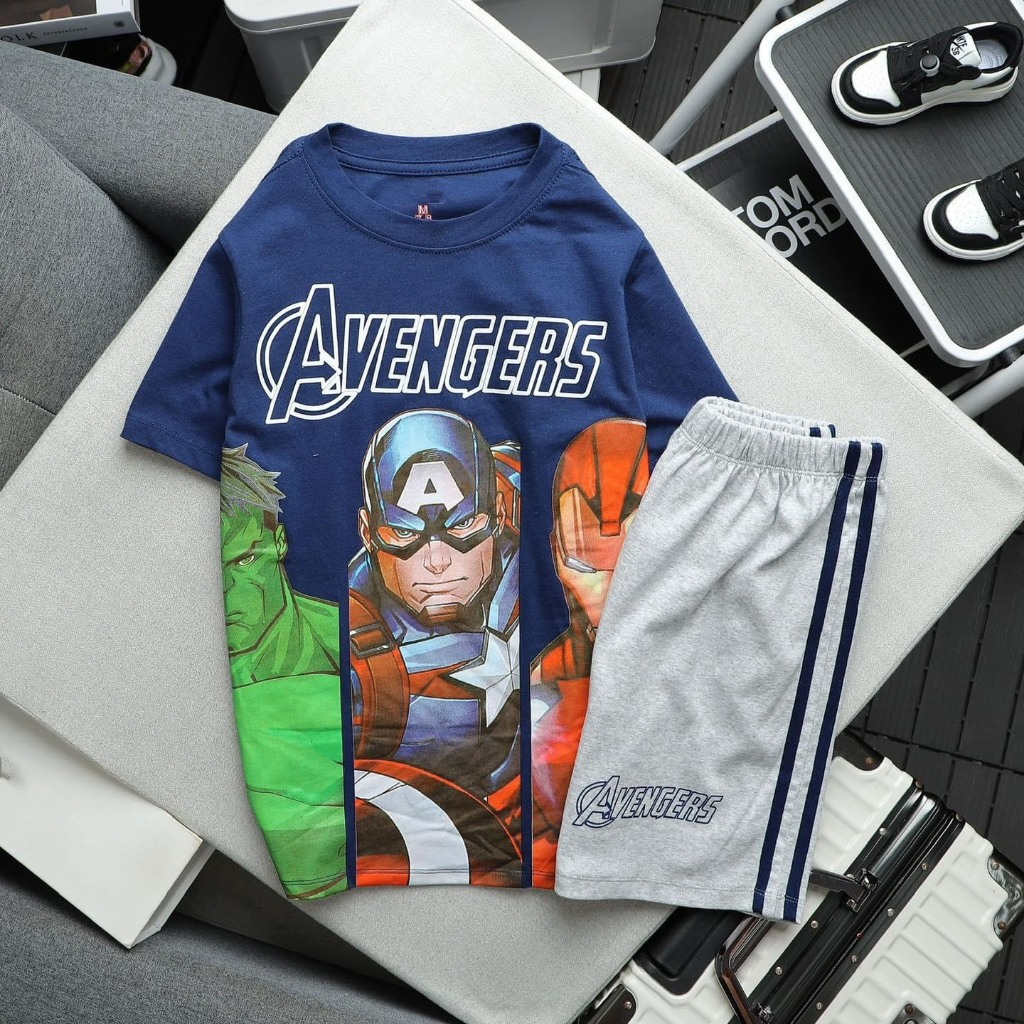 Đồ Bộ Bé Trai Cotton Hàng Xuất Xịn - Set Đồ Thun Trẻ Em Mền Mịn, Đủ Hình Siêu Nhân, Người Nhện, Size Nhí, Susi Kids Shop