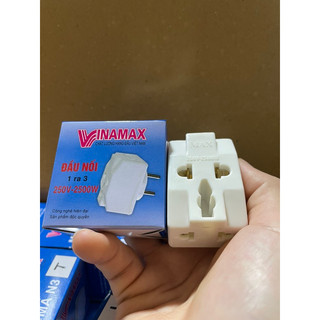 Ổ cắm đầu trâu đa năng chia 3 ổ cắm Vinamax