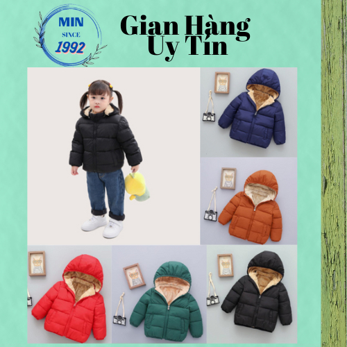(HÀNG MỚI VỀ-QUẢNG CHÂU) Áo khoác phao Quảng Châu, Áo phao lông cừu cho bé trai, bé gái từ 8-25kg (MB.Q048)