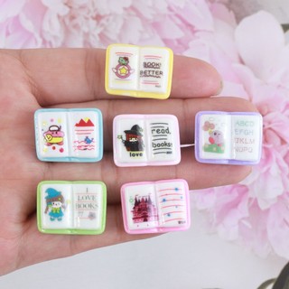 Mô hình tập sáchh vởphụ kiện trang trí charm slime