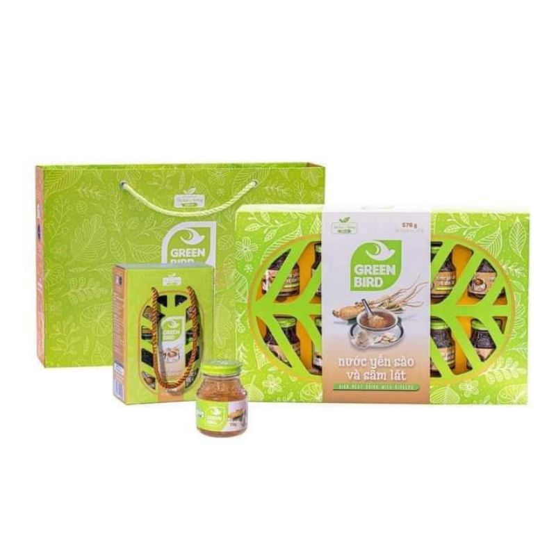 Lốc 4hủ Yến Sào Và Sâm Lát Green Bird 4×72g