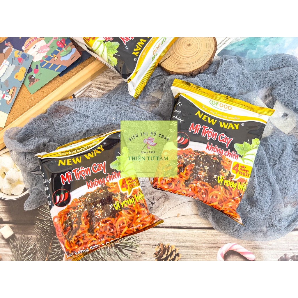 Mì Trộn Cay New Way Vị Rong Biển Không Chiên Gói