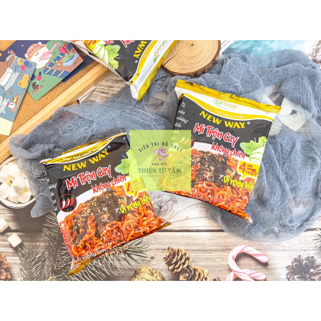 Mì Trộn Cay New Way Vị Rong Biển Không Chiên Gói