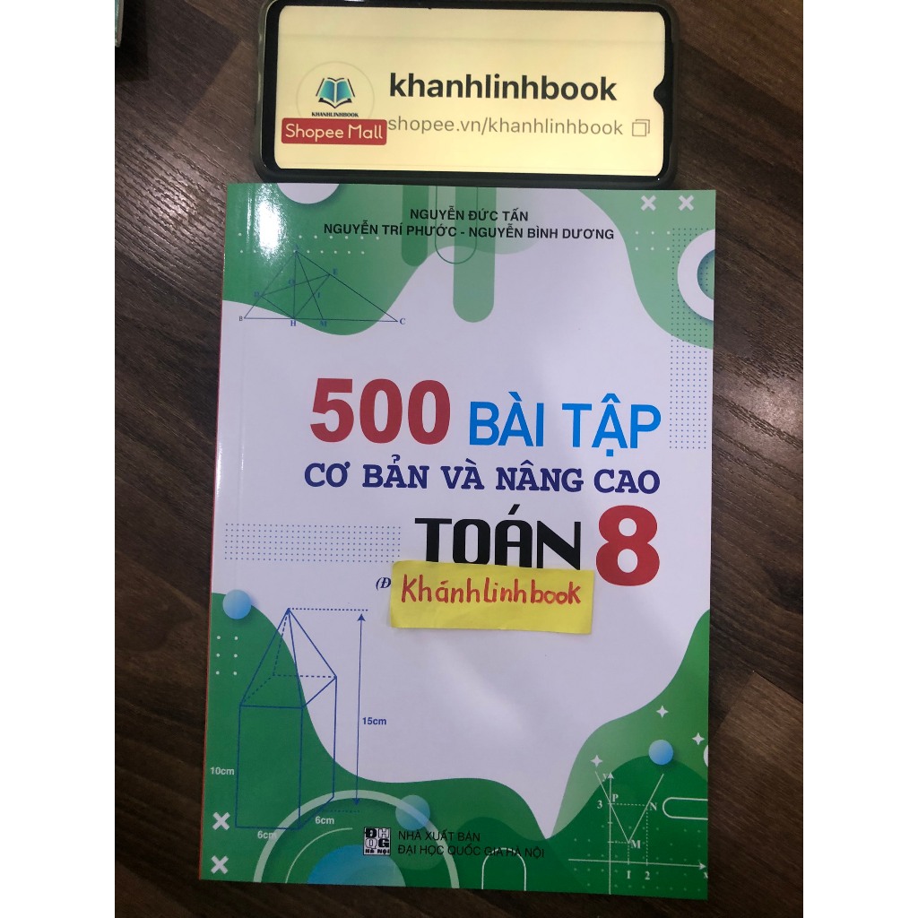 Sách - 500 Bài tập cơ bản và nâng cao Toán lớp 8