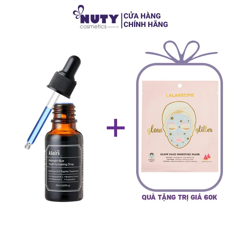 Tinh Chất Dưỡng Da, Phục Hồi Da Ban Đêm Klairs Midnight Blue Youth Activating Drop (20ml)