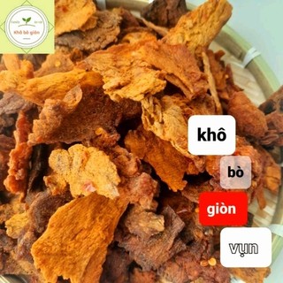Khô bò giòn hồng ngự - túi zip 500gr - loại ngon chuẩn vị bò 👌