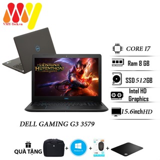 Laptop gaming Dell G3 3579 Core i7, màn hình 15.6 FHD, Ram 8gb, ổ cứng SSD 512 chạy Siêu mượt, các rời VGA, máy lướt 99%