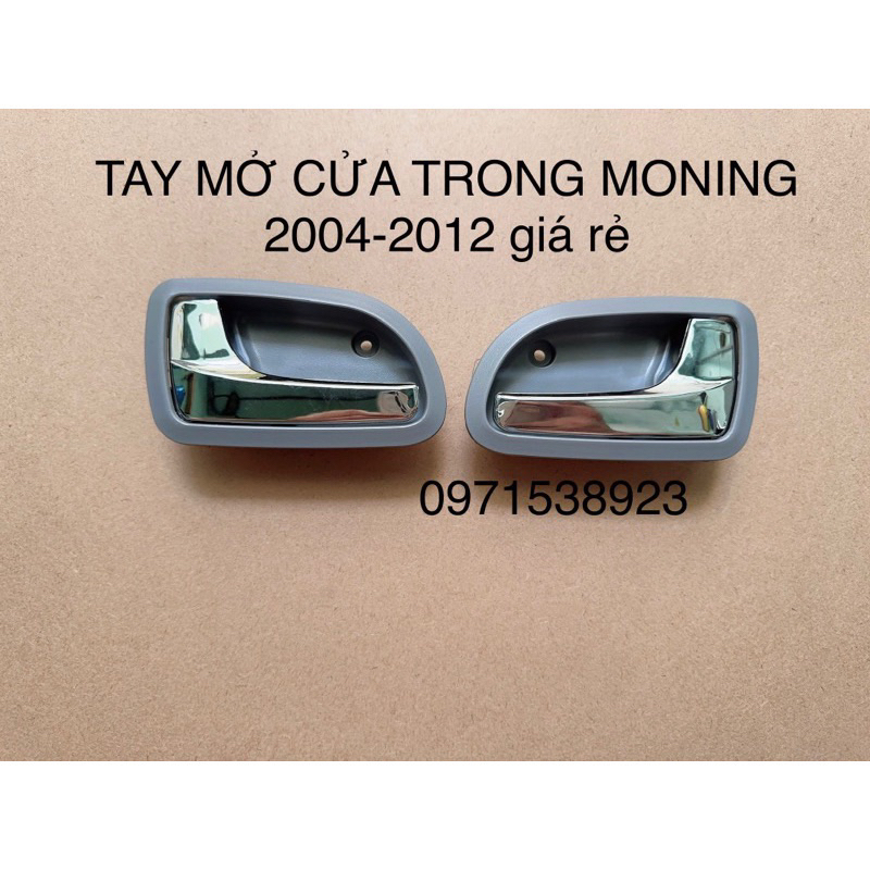 BỘ 4 TAY MỞ CỬA TRONG KIA MORNING PICANTO 2004-2012 FOM CỦ MÀU XÁM TAY MẠ