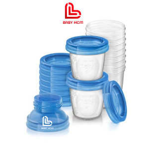 Cốc trữ sữa via philips avent scf618/10, 180ml