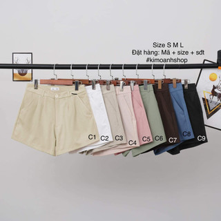 Quần Short Nữ Vải Linen