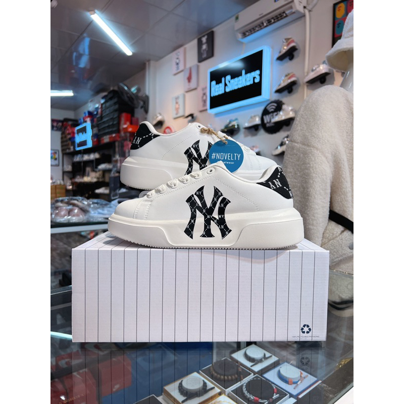 [CHÍNH HÃNG] Giày MLB Chunky Classic Heel Dia Monogram - Giày MLB Authentic