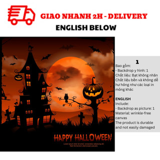 Backdrop Trang Trí Tiệc Halloween - Halloween Backdrop BBHL23