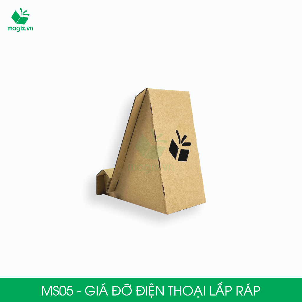 MS05 - Giá đỡ điện thoại, giá đỡ ipad, kệ máy tính bảng, kệ điện thoại lắp ráp bằng giấy siêu cứng