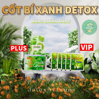 Combo 10gói plus + 10gói vip cốt bí xanh detox.