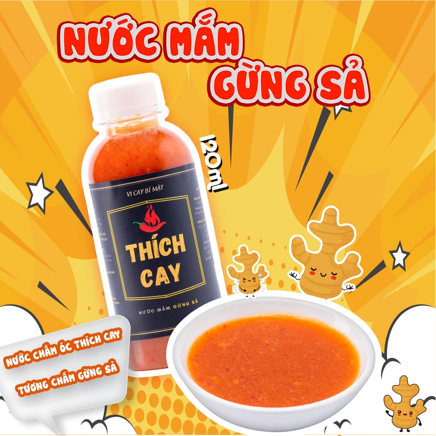 Nước mắm gừng sả Thích Cay 120ml