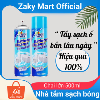 Bình Xịt Bọt Tuyết Nano Bạc Cao Cấp Tẩy Sạch Ố Bẩn Lâu Ngày Chuyên Dùng Cho Nhà Vệ Sinh, Nhà Tắm Zaky Mart Official