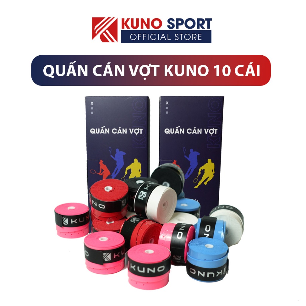 Quấn Cán Vợt Cầu Lông Chính Hãng, Mỏng Cảm Nhận Vợt Tốt, Hộp 10 Chiếc