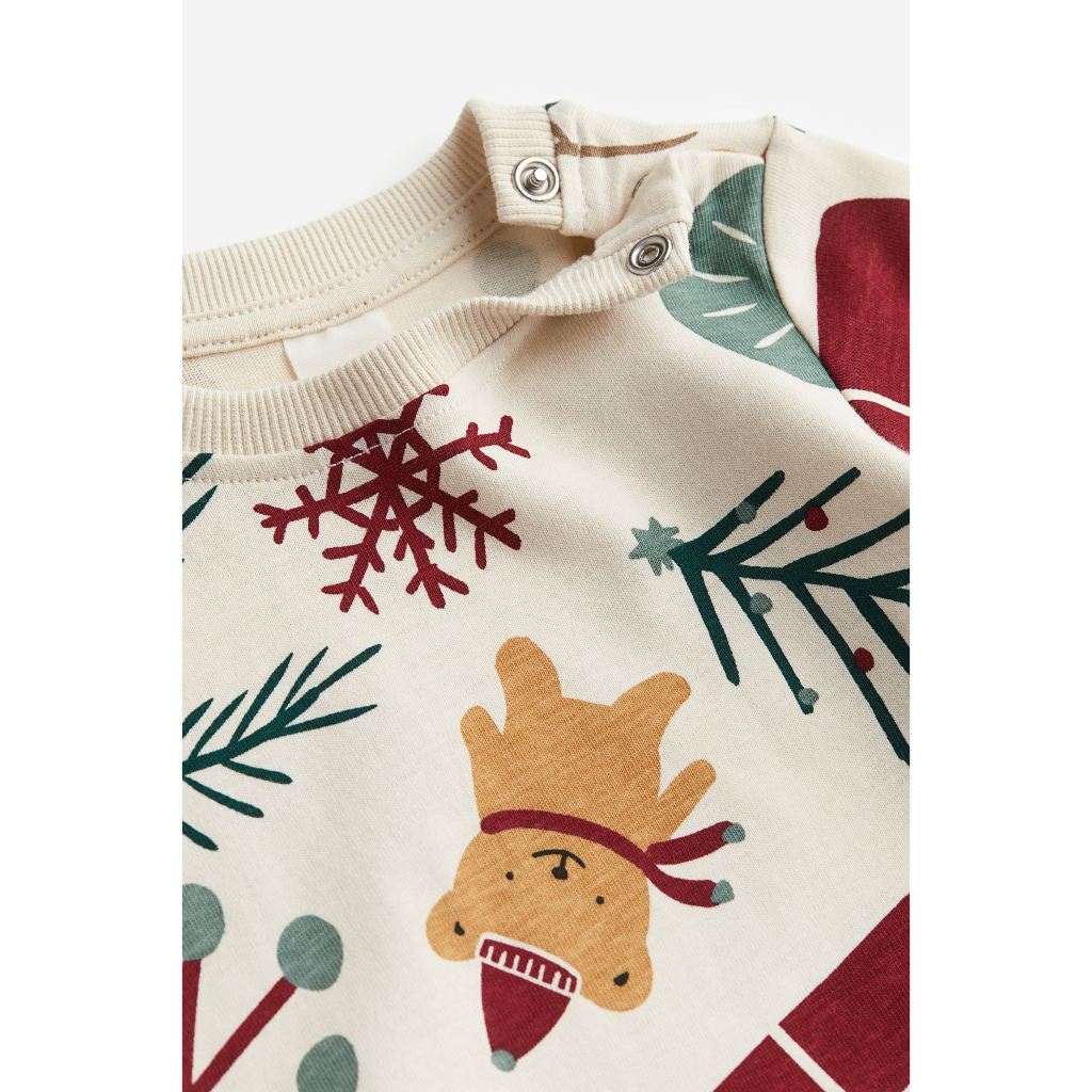 Set bộ quần áo bé trai bé gái Noel HM Auth săn sale