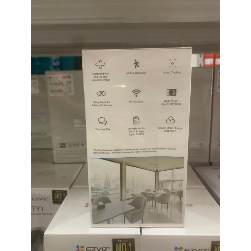 Camera Wifi EZVIZ TY1 4MP, 1080p quay quét, góc rộng, đàm thoại