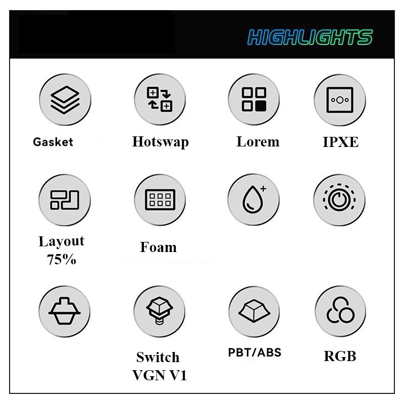 Bàn phím cơ VGN N75 Pro 3 modes