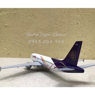 Máy bay mô hình tĩnh t.h.a.i s.m.i.l.e a380 20cm có bánh xe