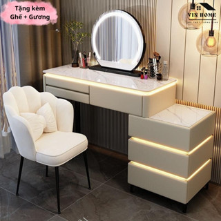 Bàn Trang Điểm Thông Minh Tích Hợp Đèn Led Sang Trọng, Bàn Phấn Hàng Nhập Khẩu Phong Cách Hiện Đại - Nội Thất Vin Home