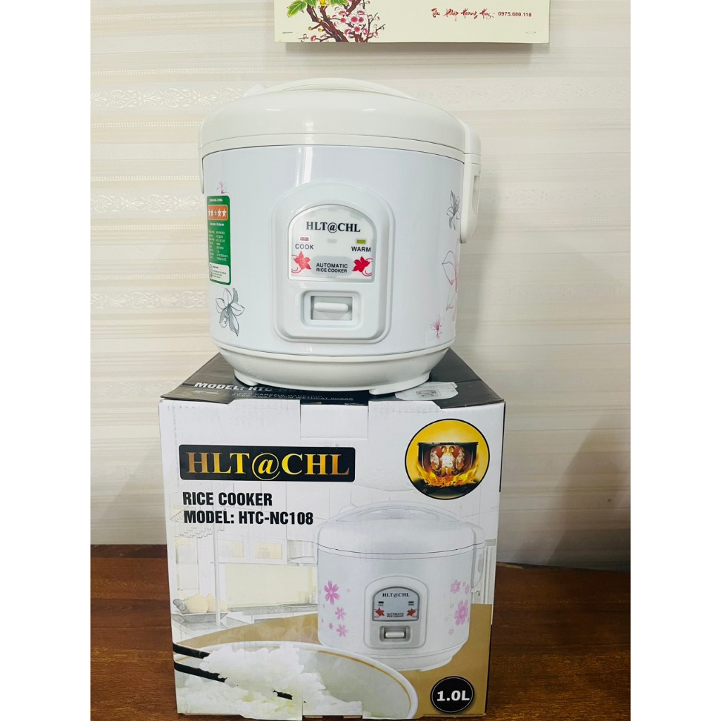 Nồi Cơm Điện Nắp Gài 1 Lít Chống Dính HLT@CHL NC 108 - Công Suất 400W