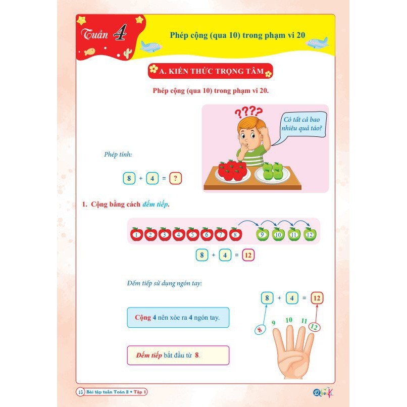 Sách - Bài Tập Tuần Toán Lớp 2 - Kết Nối Tri Thức Với Cuộc Sống - Học Kì 1