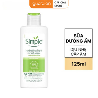 Sữa dưỡng ẩm simple dịu nhẹ cấp ẩm tới 12 giờ 125ml