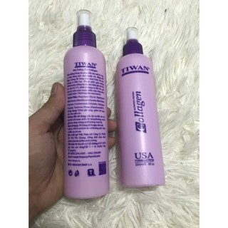 Xịt dưỡng tóc tiwan collagen chai 250ml