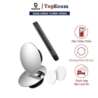  Bộ 2 Gương Cầu Chiếu Hậu Mini Baseus Bề Mặt Gương Lồi Hỗ Trợ Tầm Nhìn Góc Rộng Có Thể Xoay 360 Độ Dùng Cho Xe Hơi 