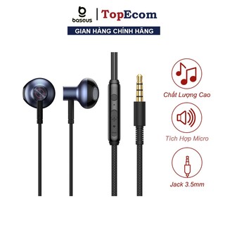 Tai Nghe Nhét Tai Baseus H19 Âm Thanh Nổi 6D Và Mic Cho Điện Thoại Xiaomi Có Dây 3.5mm - TopEcom