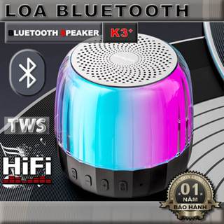 Loa Bluetooth Lenovo K3 Plus -  Bass Căng,  Âm Thanh To, Ánh Sáng Mạnh, TWS, LED RGB, True Bass