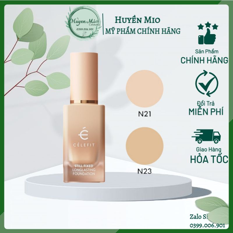 Kem nền CELEFIT Still Fixed Longlasting Foundation 30ml mịn nhẹ lâu trôi- huyenmio