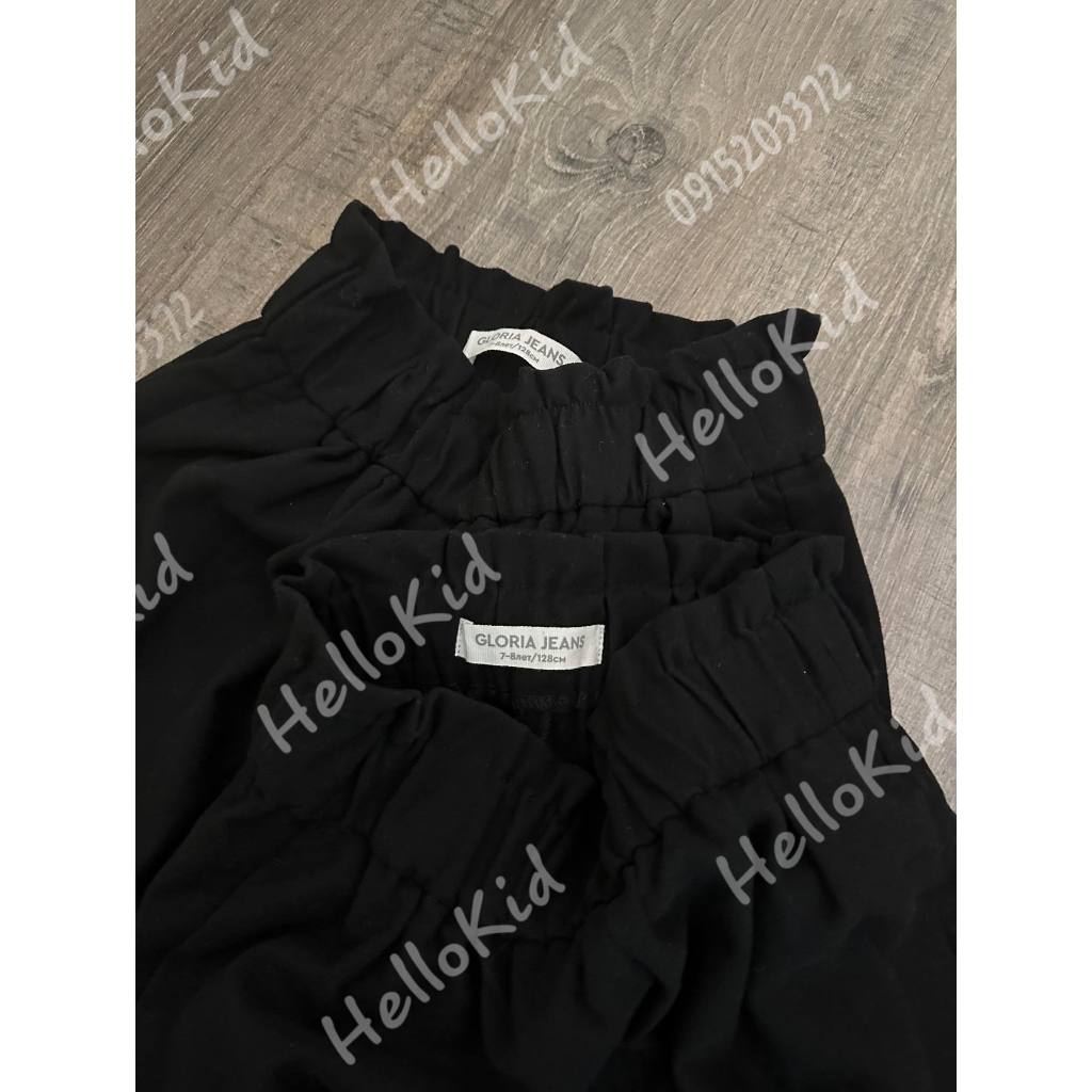 Quần culottes đen cạp chun bé gái