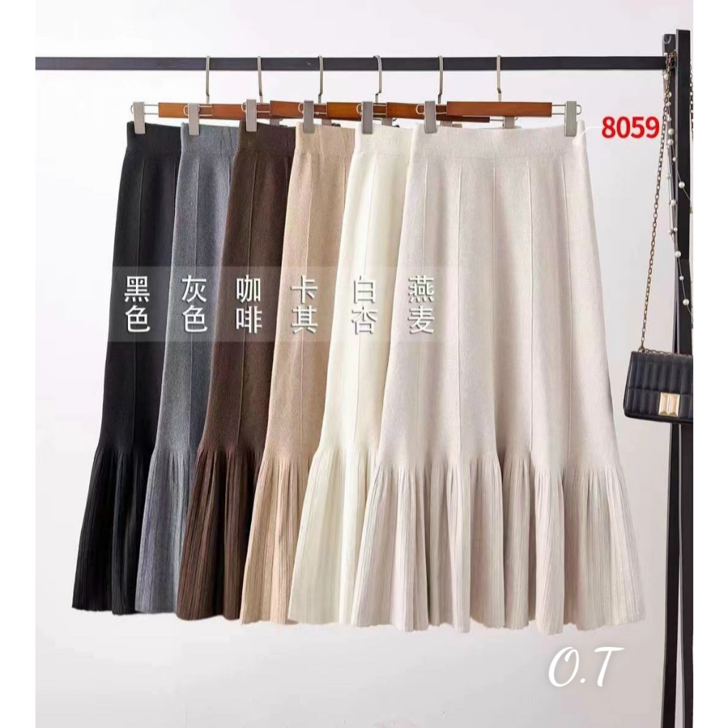 Chân váy len xoè đuôi cá new hàng QC freesize