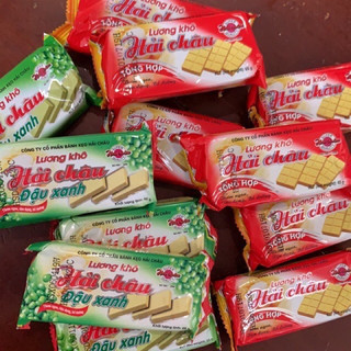 Lương khô Hải Châu 65 g vị đậu xanh, vị tổng hợp