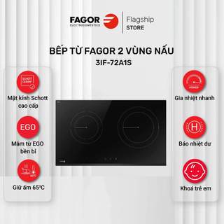 Bếp từ đôi FAGOR 2 vùng nấu 3IF-72A1S