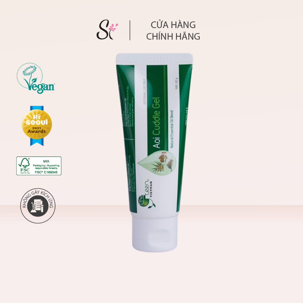 Gel Làm Ấm Cơ Thể Green Vietnam Aoi Cuddle Gel 40g