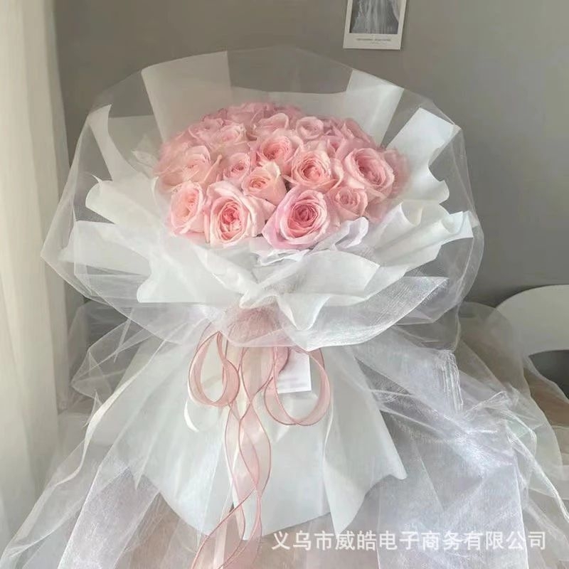 Ruy băng voan sóng 4cm về đủ màu