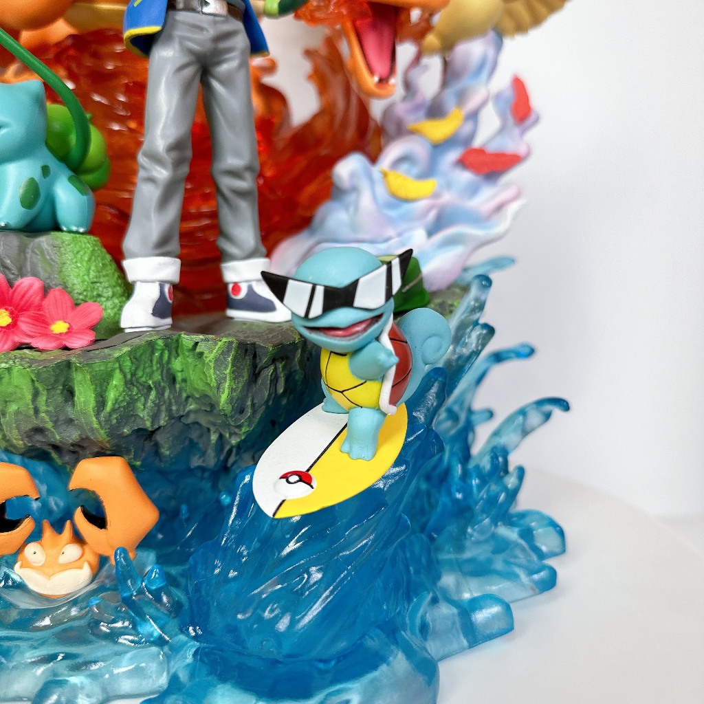 Mô hình Satoshi và Các Pokemon Siêu To  41CM Có Led, Figure Pokemon - Mô Hình Pokemon OngchumohinhMH518