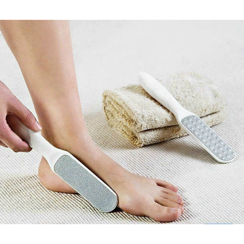 Bàn chải chà gót chân 2 mặt tẩy tế bào chết loại bỏ vết chai chân