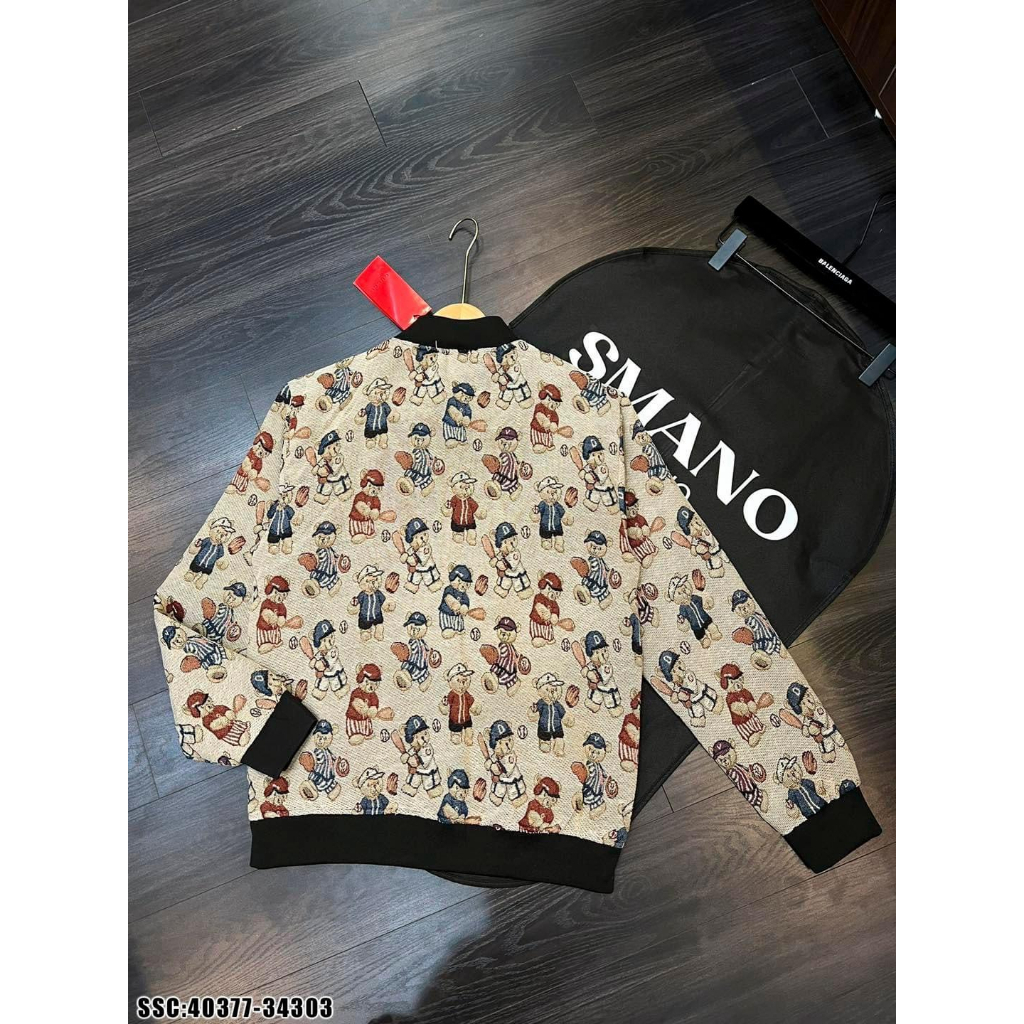 Áo Bomber unisex AN24 chất gấm dệt tàu hai lớp thể thao cao cấp phong cách HÀN QUỐC