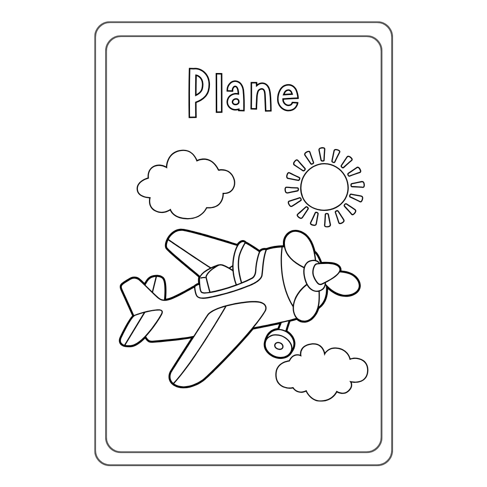 Set 50 Tranh Tô Màu Cho Bé Nhiều Chủ Đề Dùng Màu Sáp Màu Chì Tranh Rõ Nét TM