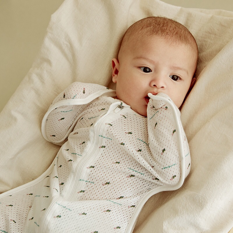Nhộng chũn BinBaby mở tay co giãn 4 chiều  cho bé giúp bé ngủ ngon đủ size cho bé từ 1 -12 tháng tuổi