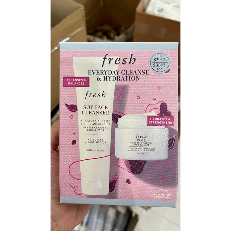Set Dưỡng Da Fresh Rose Deep Hydration