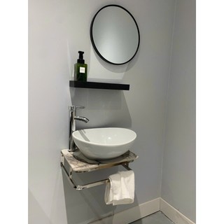  Bộ chậu lavabo loại đặt bàn đá loại nhỏ 