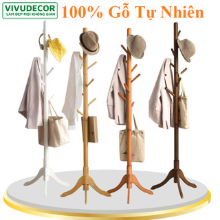 Cây Treo Quần Áo Gỗ Tự Nhiên 100% - Chất Lượng Hàng Xuất Khẩu Châu Âu - Cây treo quần áo Vivudecor